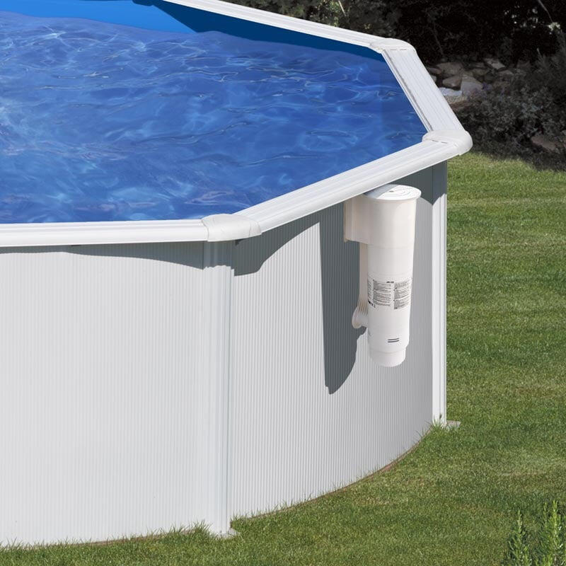 Piscina Desmontable redonda Ø300cm y altura 120cm de acero blanco GRE Bora Bora