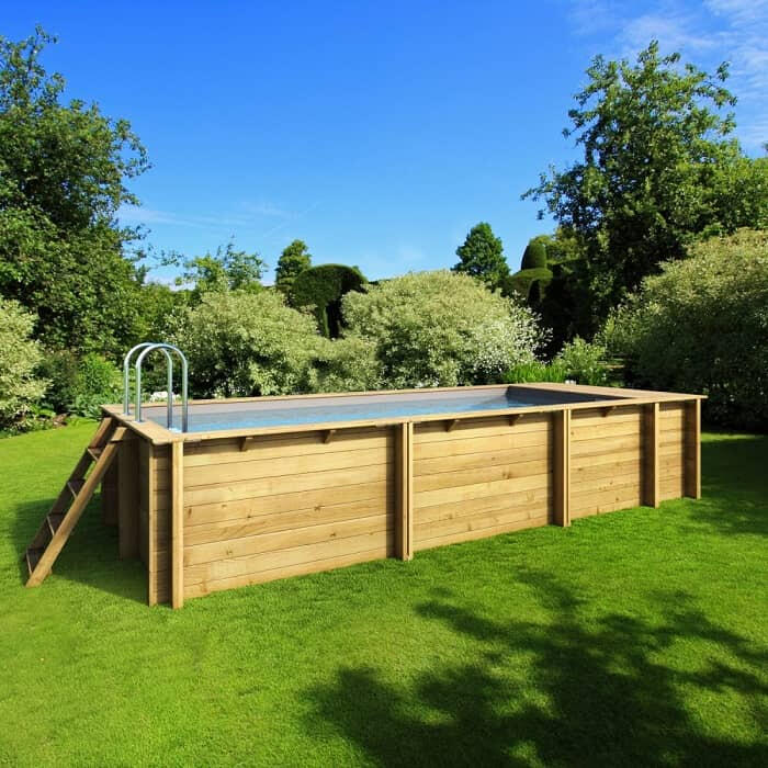 Piscine Pool'n Box Procopi en bois 5 x 2 m - Coffre et filtration intégrés