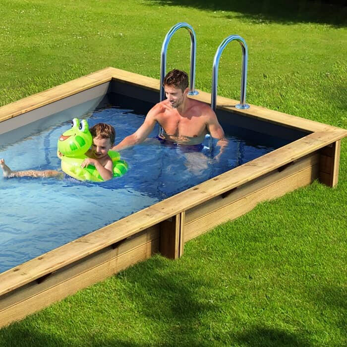 Piscine Pool'n Box Procopi en bois 5 x 2 m - Coffre et filtration intégrés