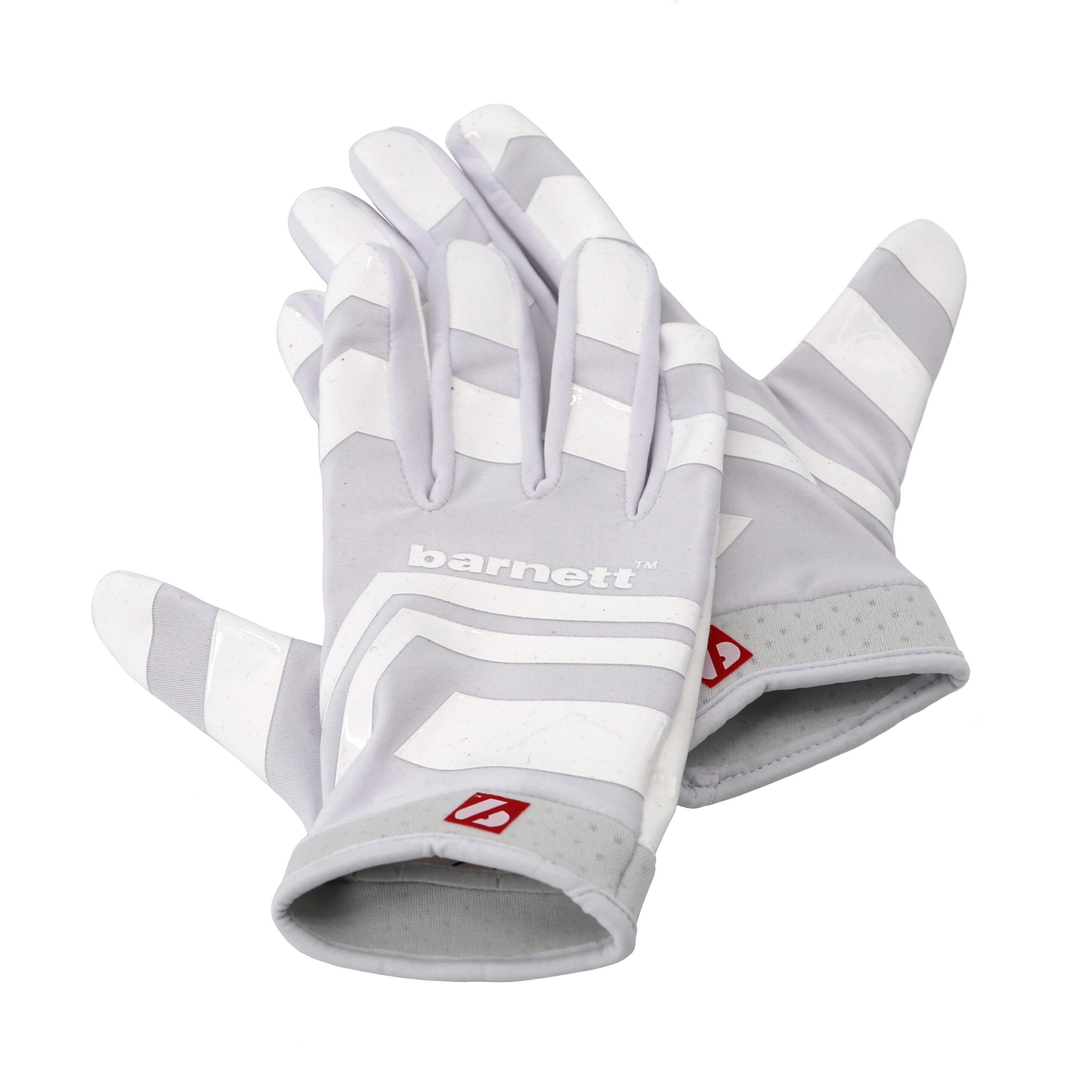 FRG-03 Junior white American football pro receiver gloves, RE,DB,RB 7/7