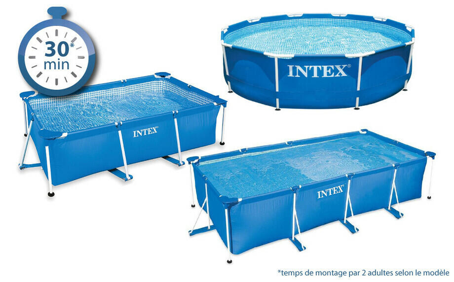 Piscine tubulaire rectangulaire 4,50 x 2,20 x 0,84 m 3/5
