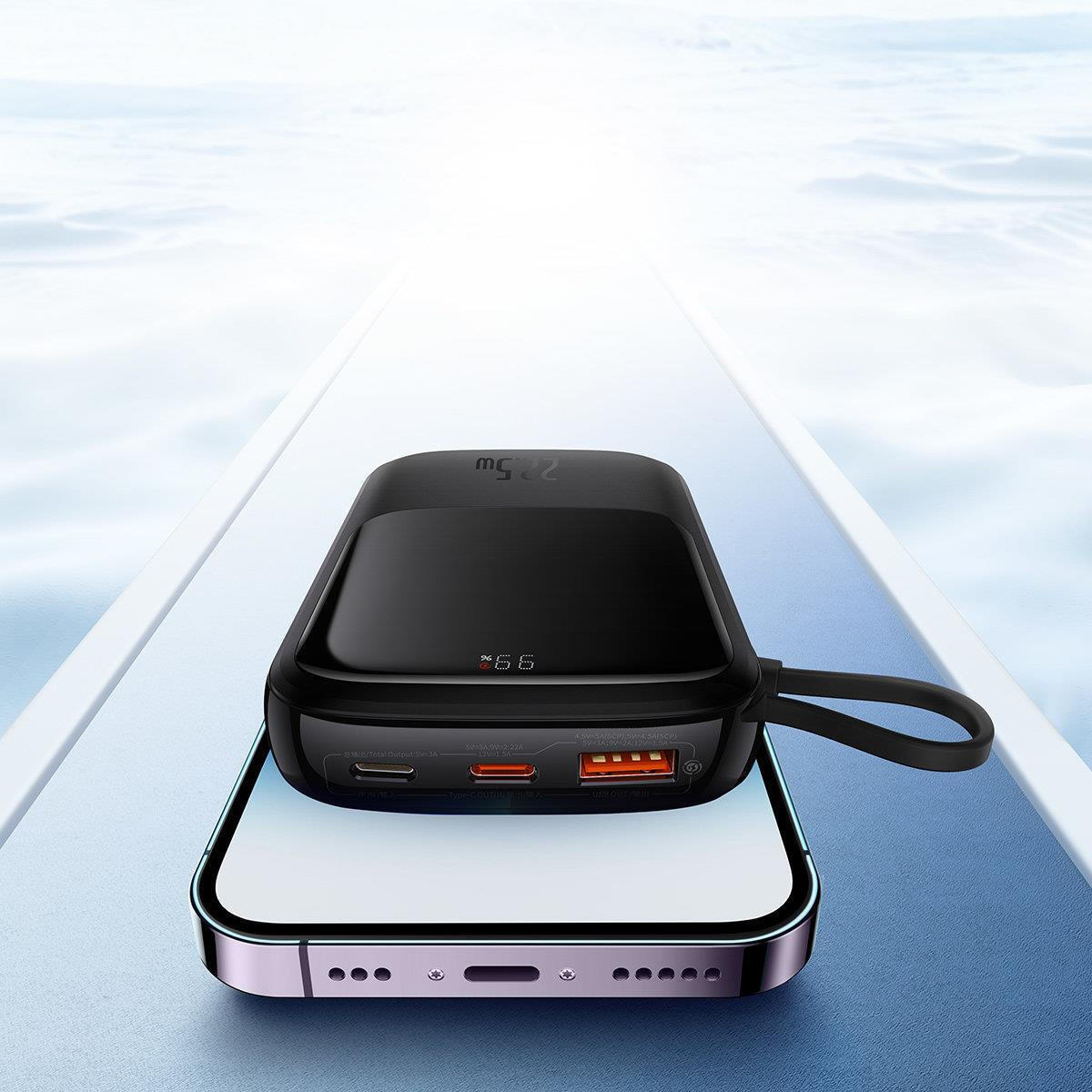 Powerbanka qpow pro 10000 mah 22,5 w qc pd usb c 7/7
