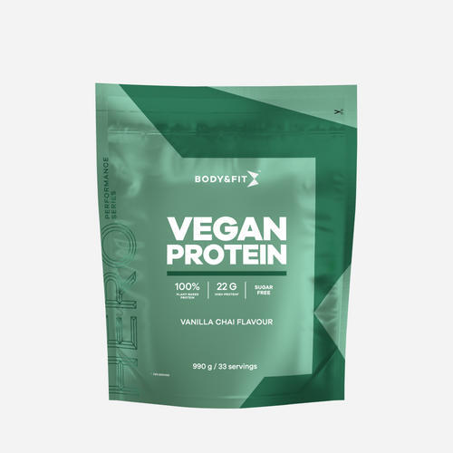 BODY&FIT Vegan Protein - Proteine Poeder - Vanilla Chai - 990 gram