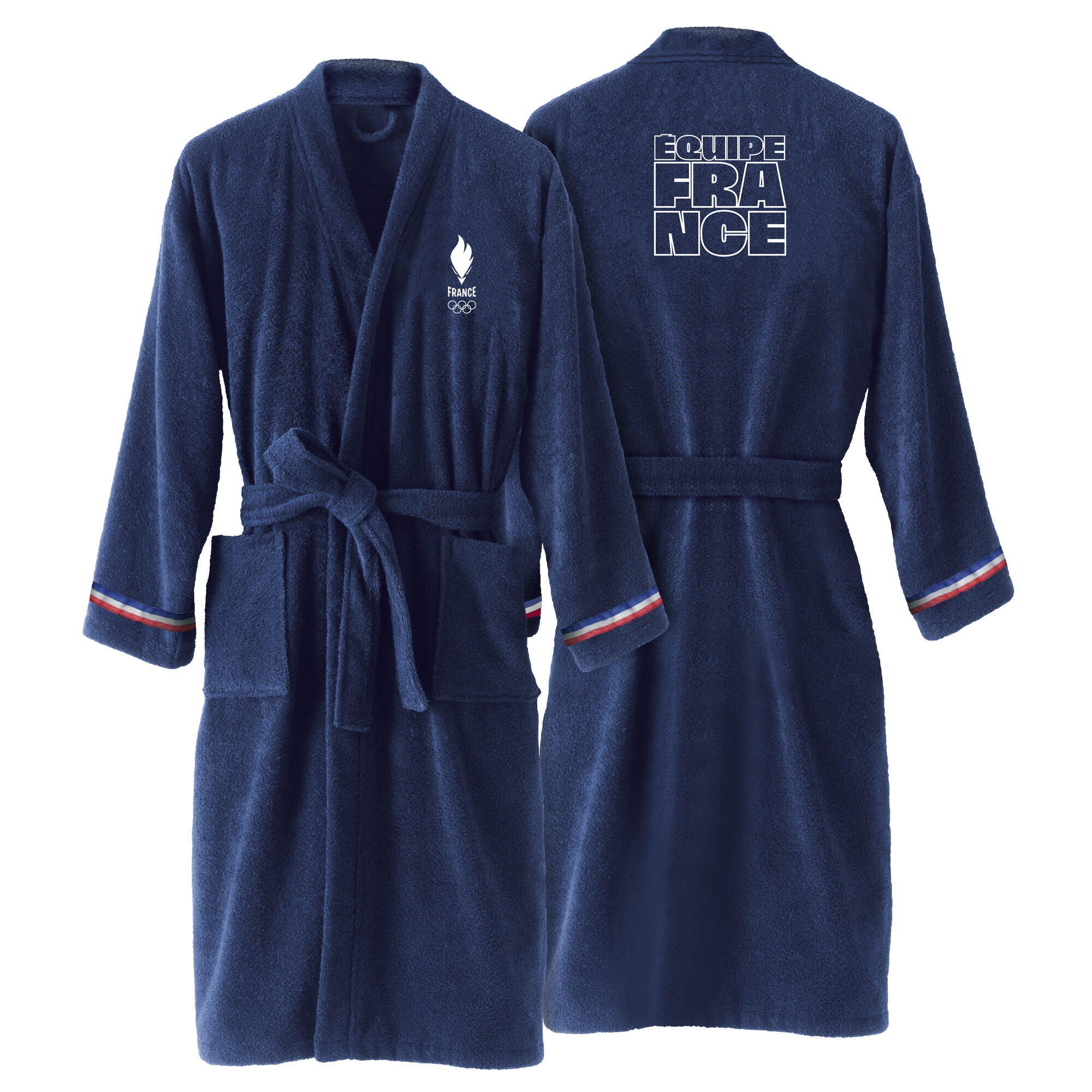 Peignoir de bain adulte 100 coton Jeux Olympiques EFR Oly Coq EQUIPE DE FRANCE OLYMPIQUE Decathlon