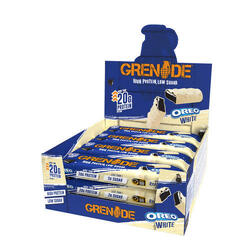 Grenade Protein Bars - *Nouveau* Oréo Blanc - 720 grammes (12 barres)