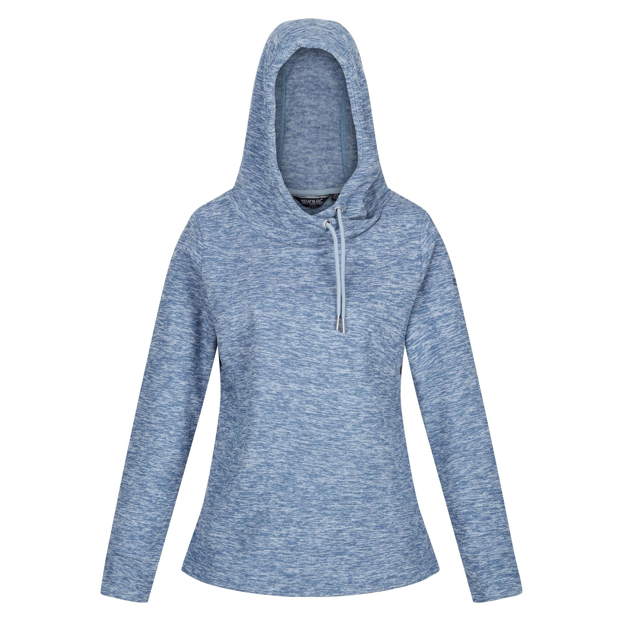 Women's KIZMIT hooded fleece (Light Chiné Grey)