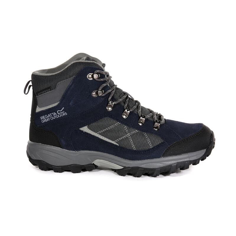 Clydebank Heren Hiking Wandelschoenen - Marineblauw / grijs