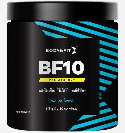 BODY&FIT BF10 - Pre-workout - Blue Ice - 315 gram