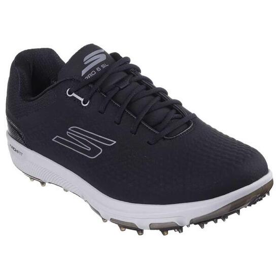Skechers GO GOLF Pro 6 SL Zapatos de Golf Hombre, Negro/Gris