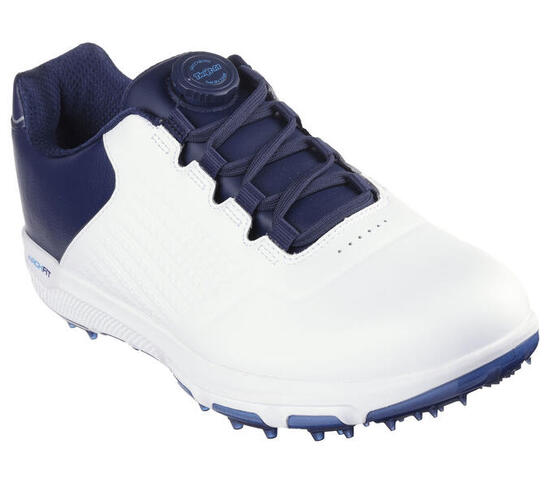 Skechers GO GOLF Pro 6 SL Twist, Zapatos de Golf Hombre, Blanco/Marino