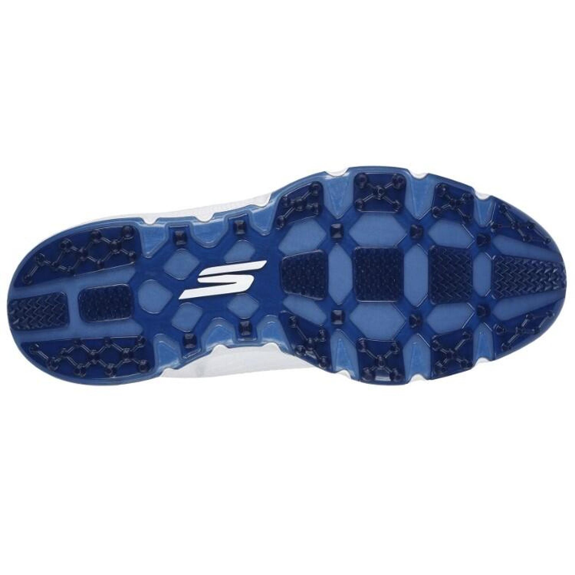 Skechers GO GOLF Pro 6 SL Twist, chaussures de golf pour hommes, blanc/bleu