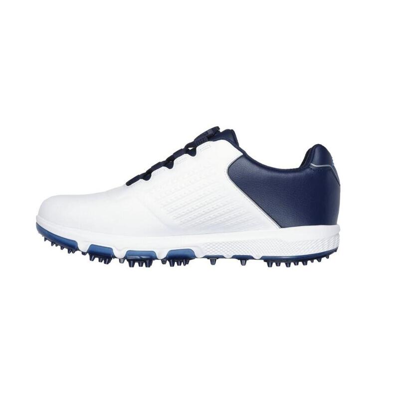 Skechers GO GOLF Pro 6 SL Twist, chaussures de golf pour hommes, blanc/bleu