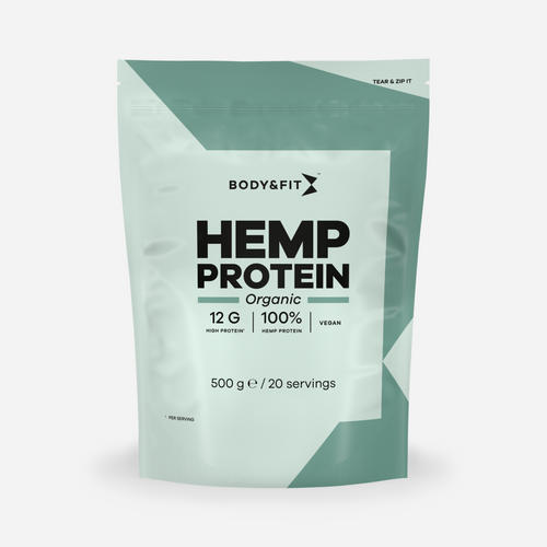 BODY&FIT Hennepeiwit Biologisch - Naturel - 500 gram