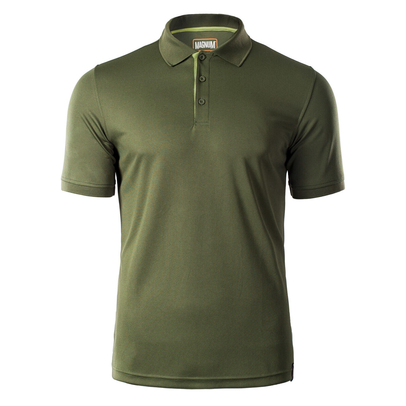 MAGNUM Mens Plain Polo Shirt (Olive/Winter Pear)