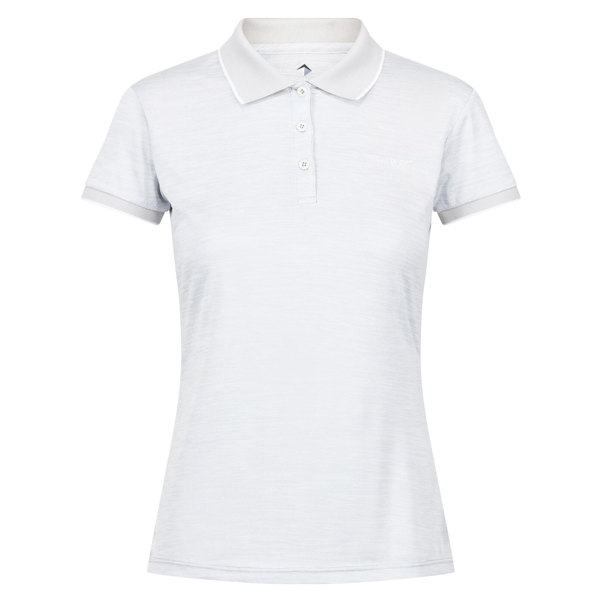 REMEX women's short-sleeved polo shirt (Light grey)