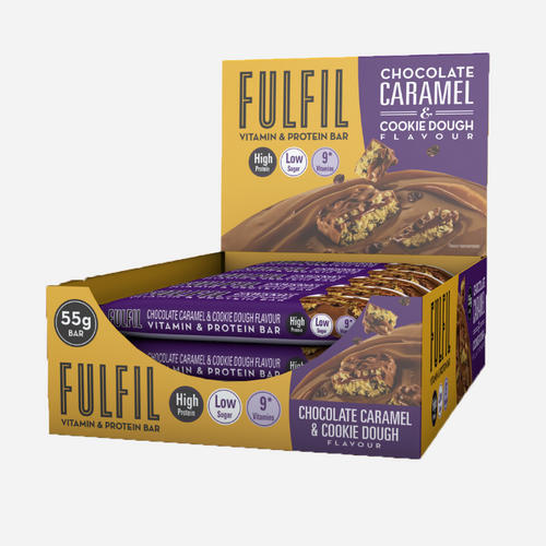 FULFIL Vitamin & Protein Bar - Chocolate Caramel & Cookie Dough - 15 stuks