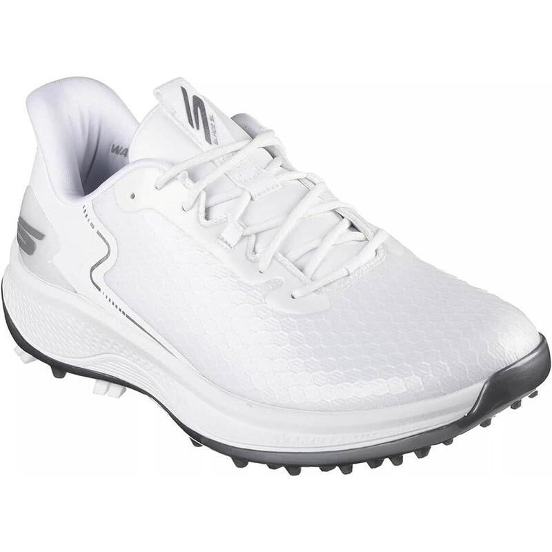 Skechers Blade Grip Flex, Zapatos Golf Impermeables Hombre, Blanco