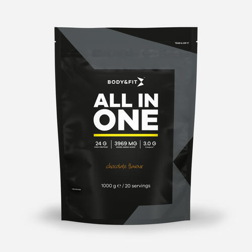 BODY&FIT All in One - Whey Protein - Chocolade - 1000 gram