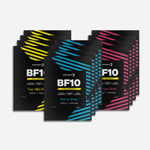 BODY&FIT BF10 - Pre-workout - Mix Smaken - 126 gram