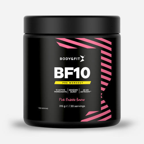 BODY&FIT BF10 - Pre-workout - Pink Bubble - 315 gram