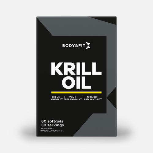 BODY&FIT Pure Krill Oil -  - 60 capsules (30 Servings)