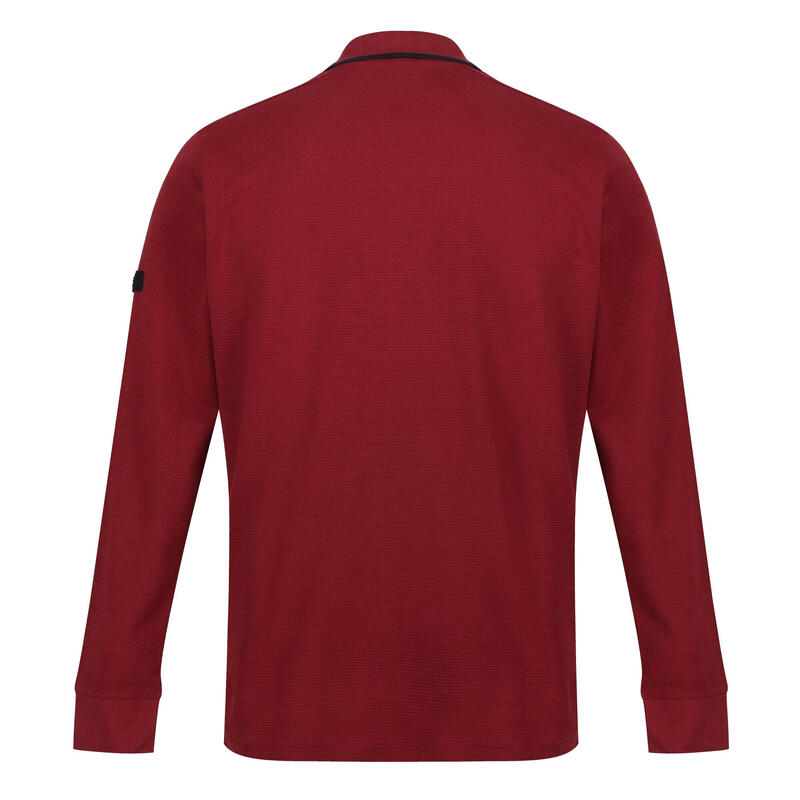 Polo Mangas Compridas Leaonzo Homem Vermelho Syrah