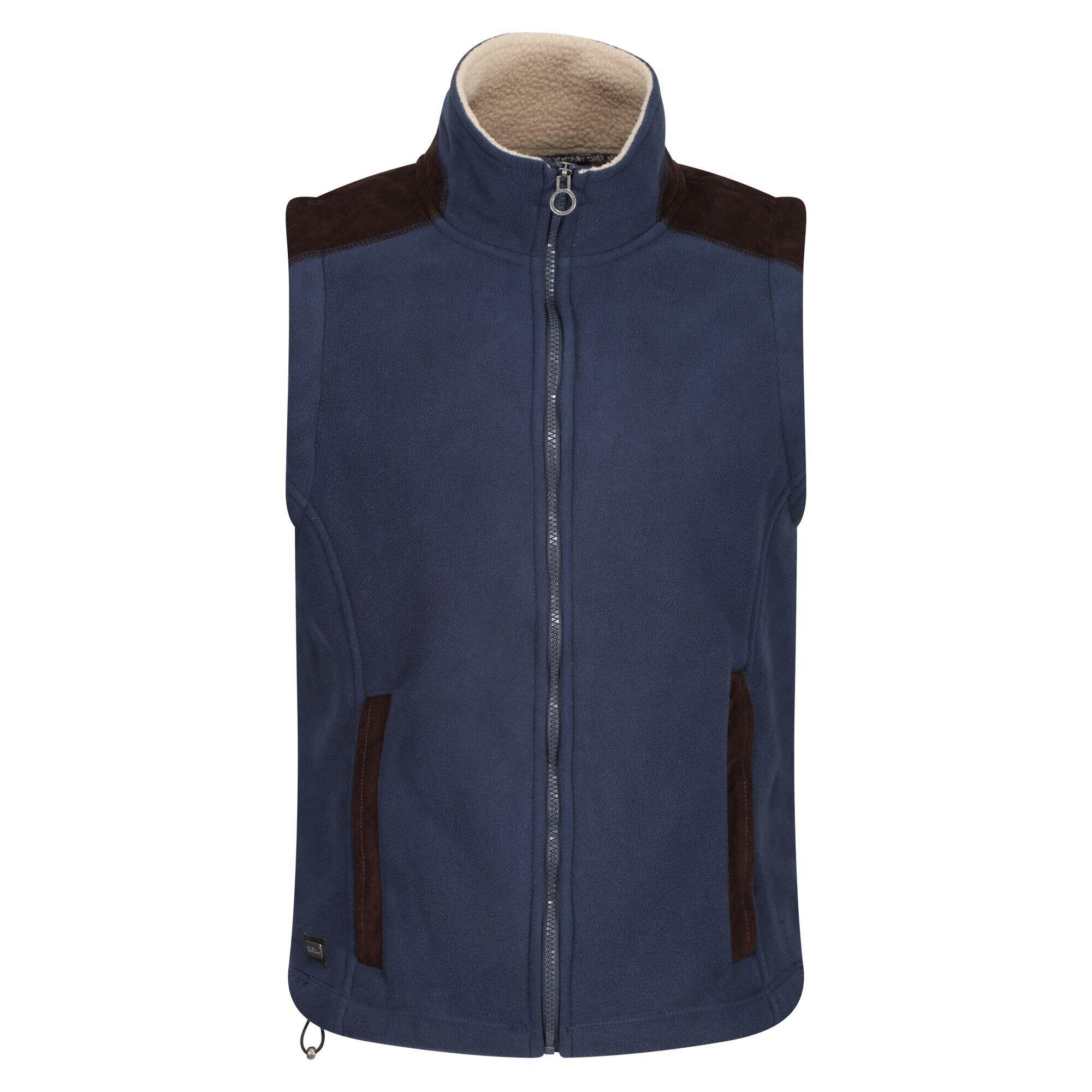 REGATTA Mens Faversham Fleece Body Warmer (Navy)