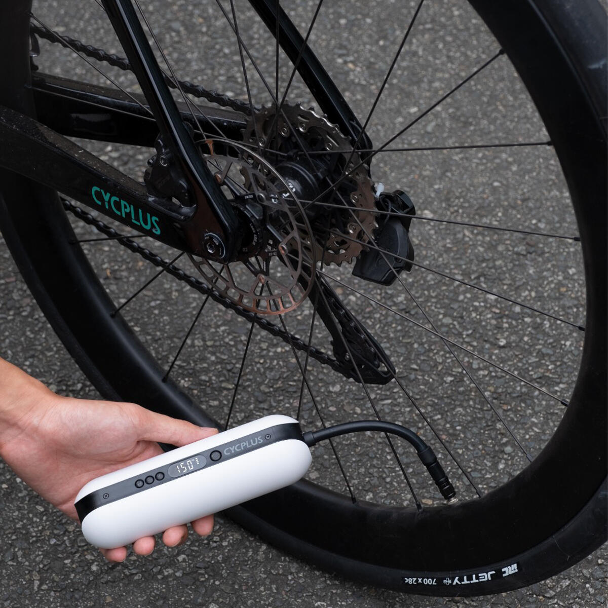 Elektrische Fietspomp met Powerbank 3/6