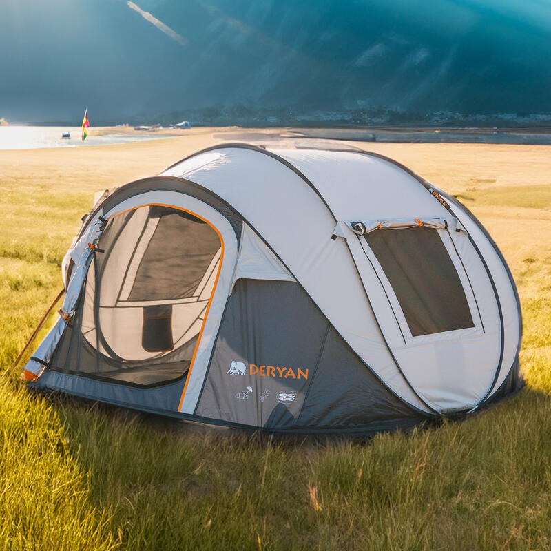Luxuriöses Pop-Up-Zelt – 4 Personen – 1 Sekunde Pop-Up – 2000 mm Wassersäule