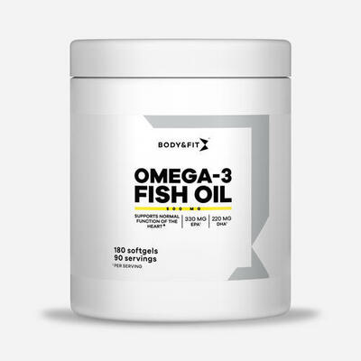 Omega 3 fish oil 500mg - - 180 stuks (3 maanden)