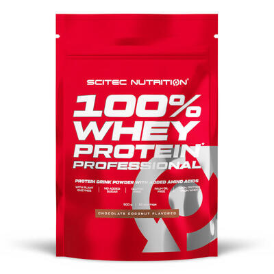 100% whey protein professional - 5 kg chocolade met koekjes scitec nutrition