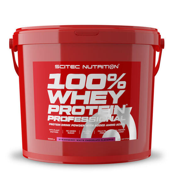 Whey concentrée - 100% Whey Protein Professional - Fraise Chocolat Blanc