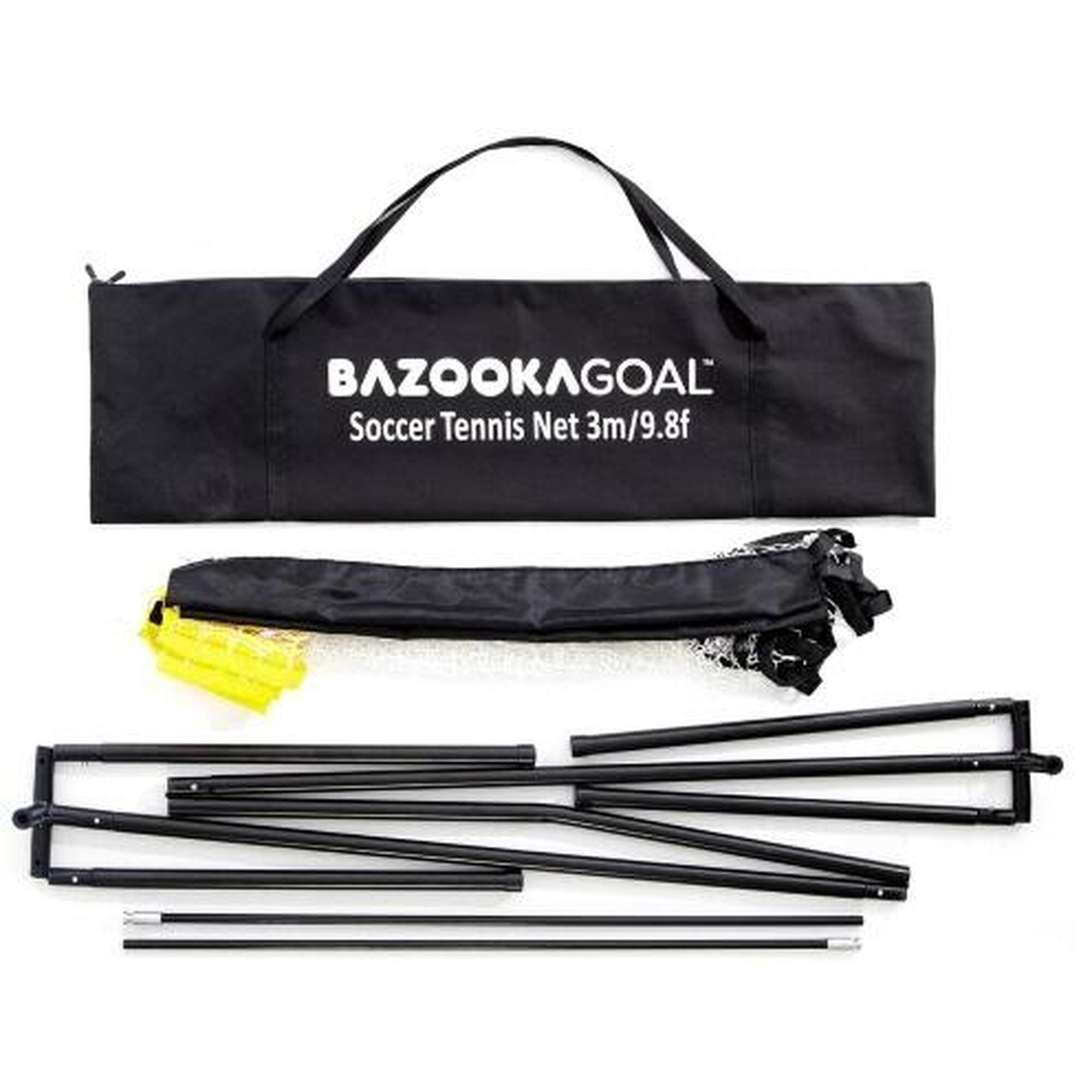 Słupki zestaw do siatkonogi badmintona i siatkówki BazookaGoal 3x1,5 m