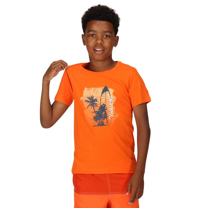 Tshirt BOSLEY Enfant (Orange flamboyant)