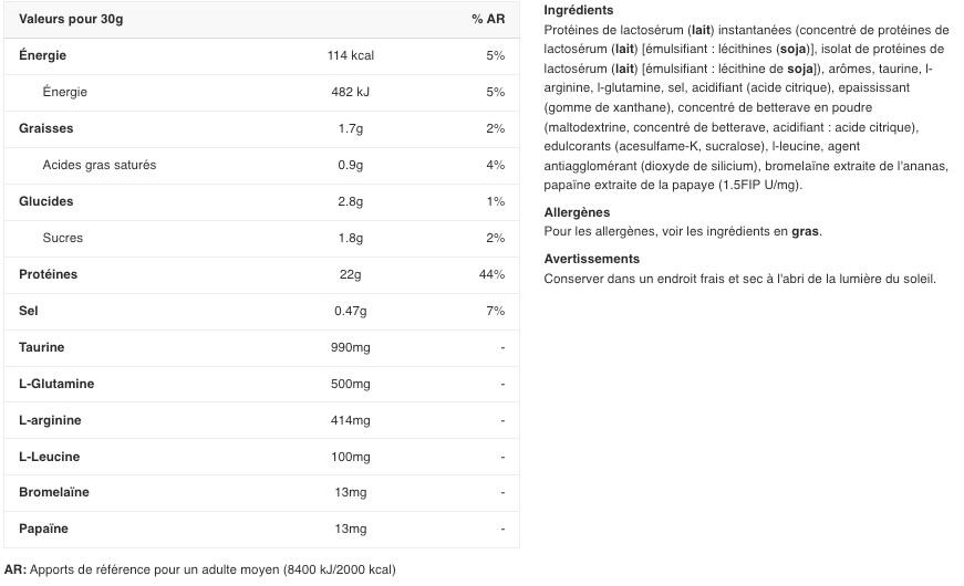 Whey concentrée - 100% Whey Protein Professional - Fraise Chocolat Blanc 2/3