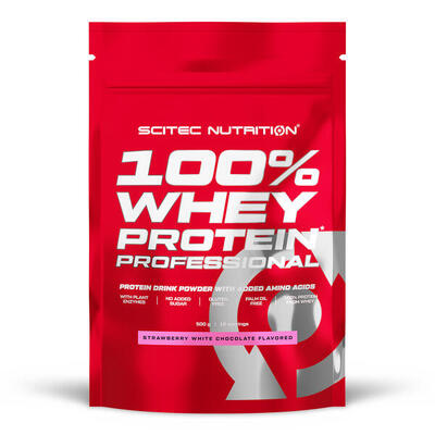 100% whey protein professional - 5 kg chocolade met koekjes scitec nutrition