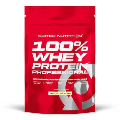 100% whey protein professional - 5 kg chocolade met koekjes scitec nutrition
