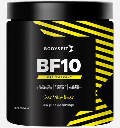 BF10 Pre-workout - Sour Yellow - 315 grammes (30 doses)