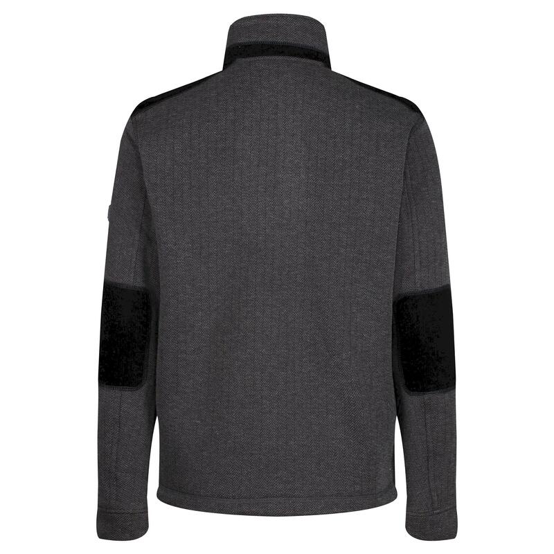 Heren Holbeck Half Zip Fleece Top (Zwart)