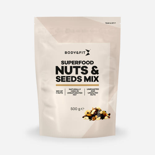 BODY&FIT Superfood, Noten & Zaden Mix - With Nuts & Seeds - 500 gram