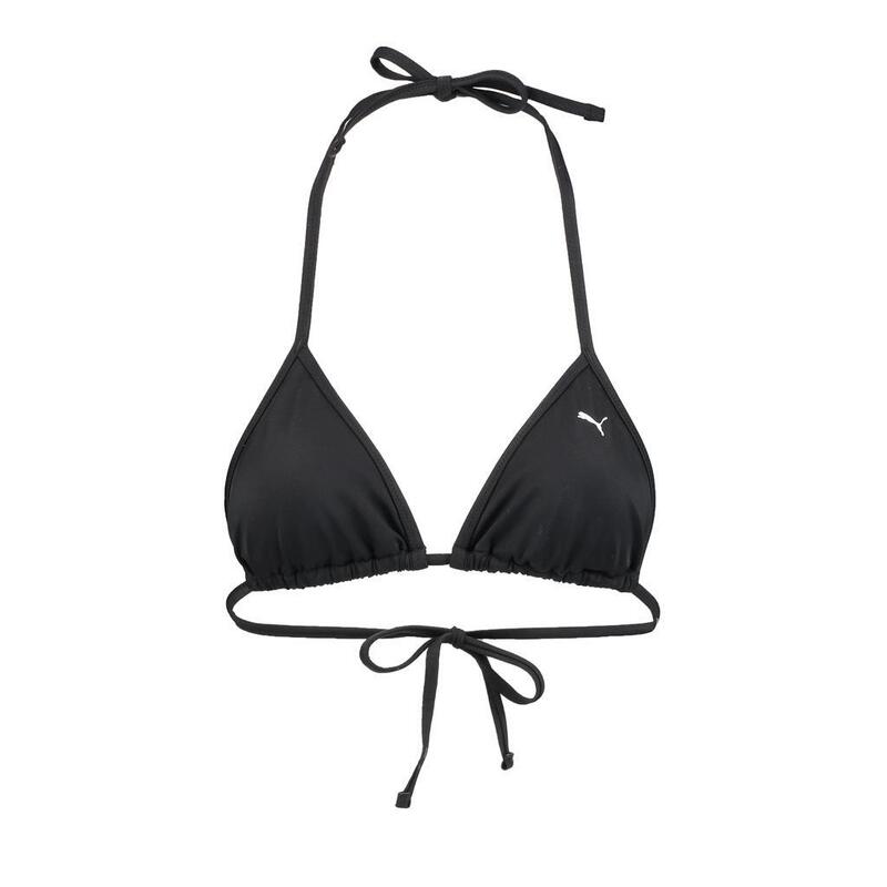 Haut de bikini triangle pour femme PUMA Swim Noir