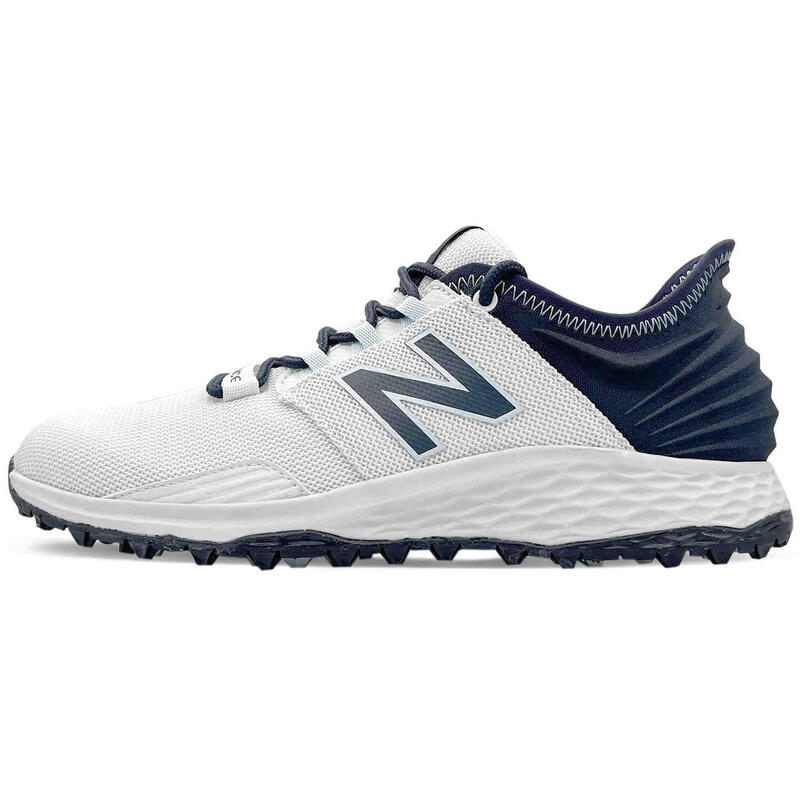 Scarpe da golf da donna New Balance Fresh Foam Roav 2024, bianco/blu scuro