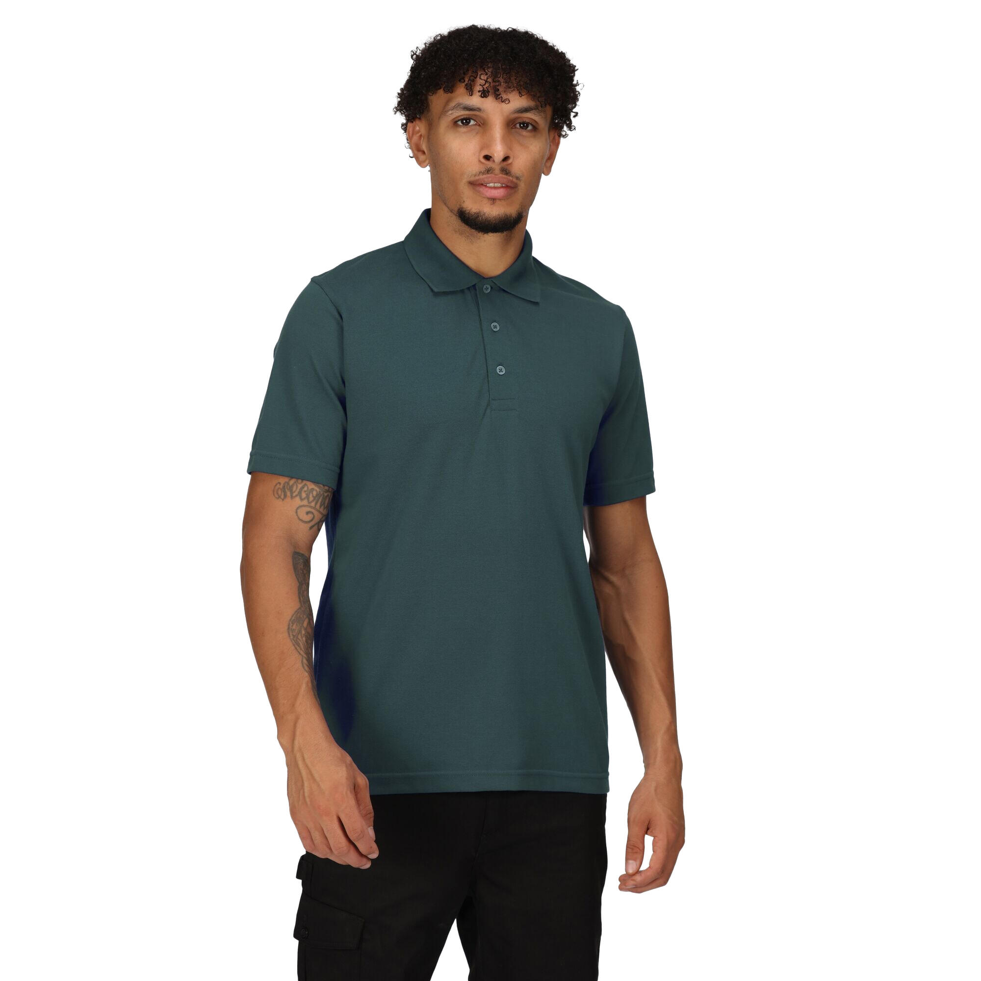 Polo Manches Courtes Homme (Vert Foncé) 3/5