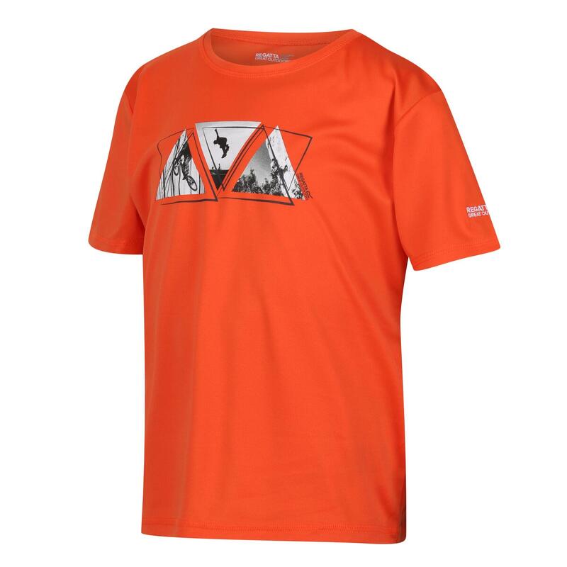 Tshirt ALVARADO Enfant (Orange flamboyant)