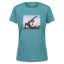 Camiseta Fingal VII Uplift Postura de Yoga para Mujer Azul Bristol