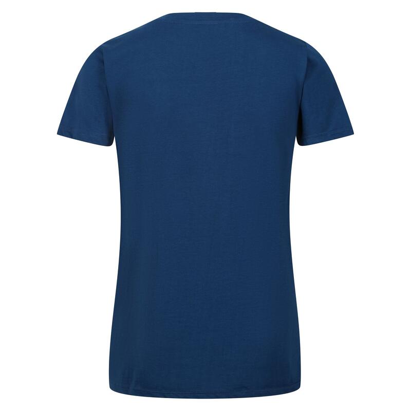 Tshirt FILANDRA GOOD THINGS TAKE TIME Femme (Bleu opale)
