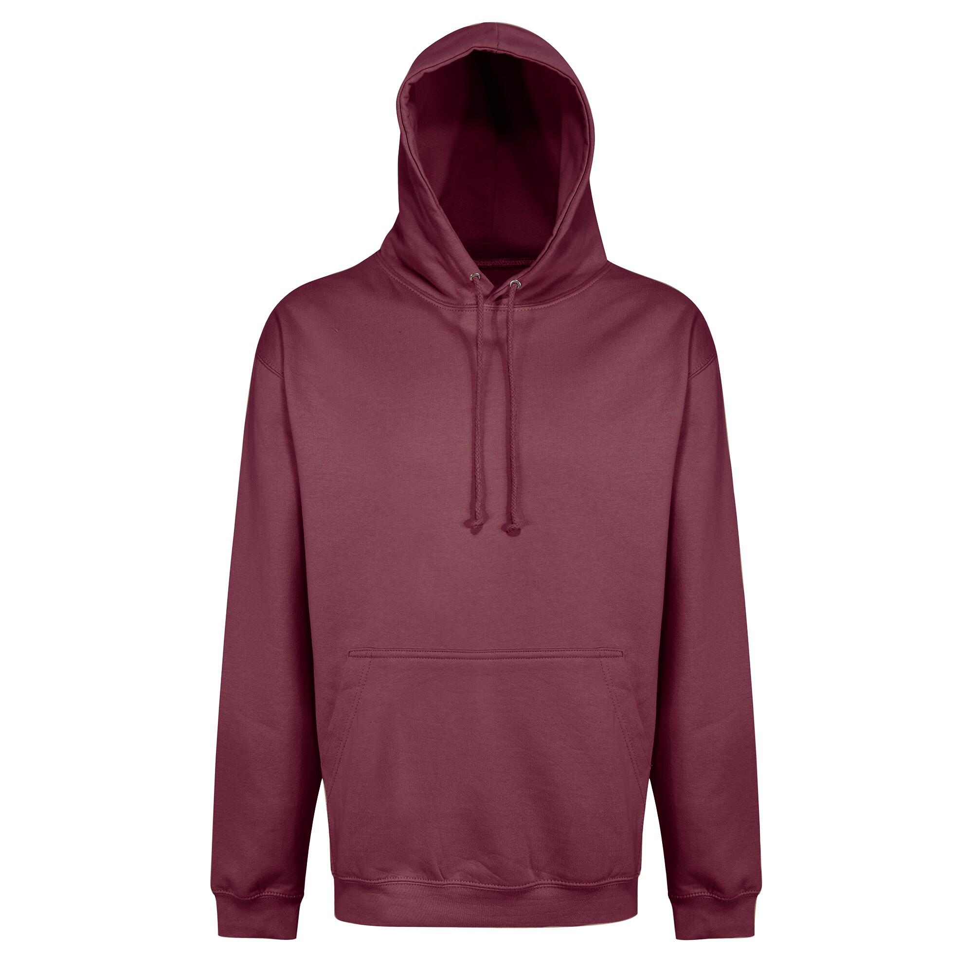 Mens Buildup Hoodie (Maroon) 1/2