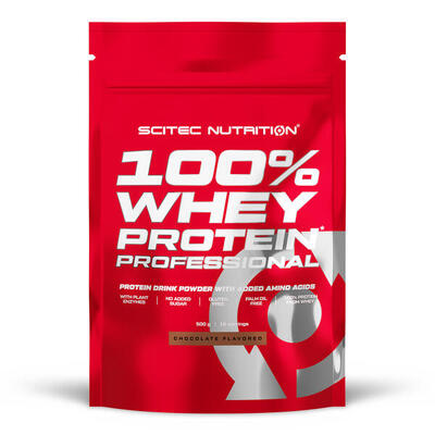 100% whey protein professional - 5 kg chocolade met koekjes scitec nutrition