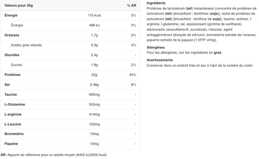 Whey Protein - 100% Whey Professional (500g) - Banane 2/3