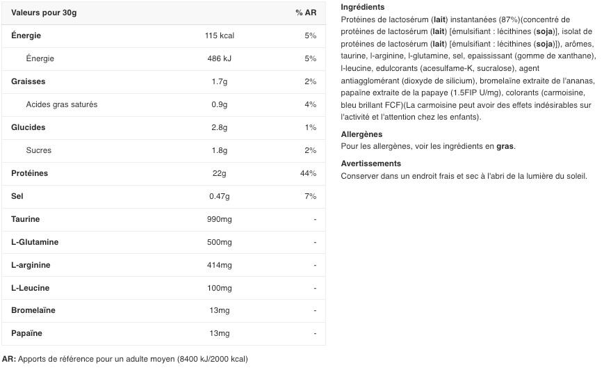 Whey concentrée - 100% Whey Protein Professional - Vanille et Baies 2/3